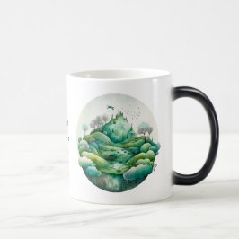 Caneca Mágica Crie sua paisagem Hilly Green
