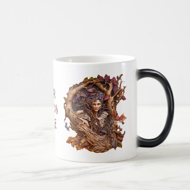 Caneca Mágica Crie Sua Própria Árvore Faux Bois 3D Lady Dryad (Direita)