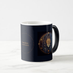 Caneca Mágica Crie sua própria astrologia mística Leo Zodiac