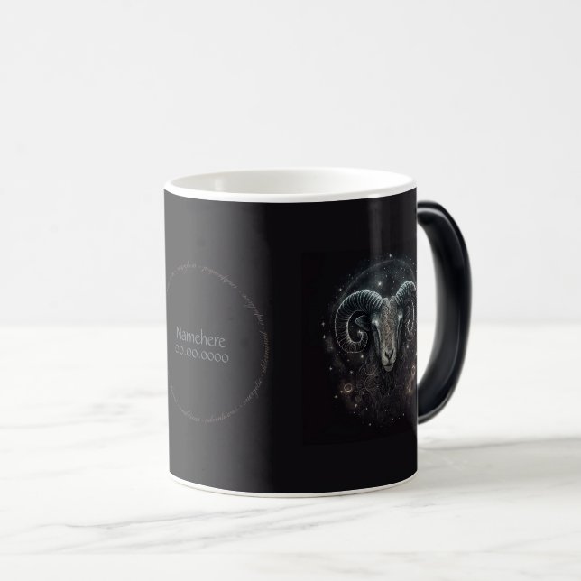 Caneca Mágica Crie sua própria astrologia mística provoca Zodiac (Frente Esquerda)