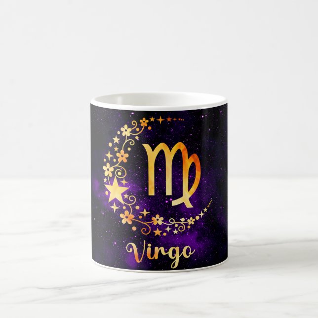 Caneca Mágica Crie sua própria astrologia Zodiac Virgo (Centro)