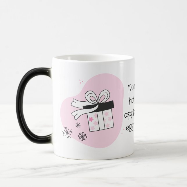 Caneca Mágica Crie Sua Própria Caixa de Presente & Flocos de Nev (Esquerda)