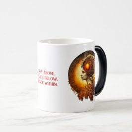 Caneca Mágica Crie sua própria Deusa do Sol Vitoriana Steampunk