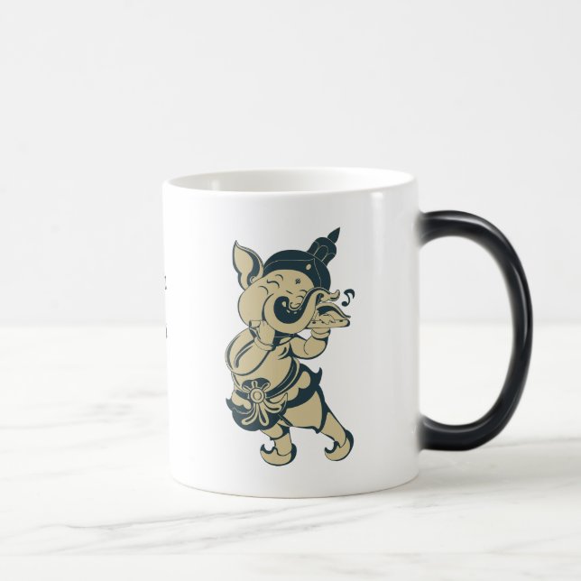 Caneca Mágica Crie Sua Própria Flauta Verde E Dourada Ganesh (Direita)