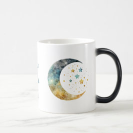 Caneca Mágica Crie sua própria Lua e estrelas do Crescente de Aq