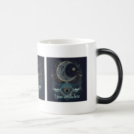 Caneca Mágica Crie sua própria lua geométrica celestial