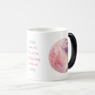 Caneca Mágica Crie Sua Própria Magia de Amor Lunar Rosa Lua