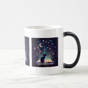 Caneca Mágica Crie sua própria magia de gato preto místico