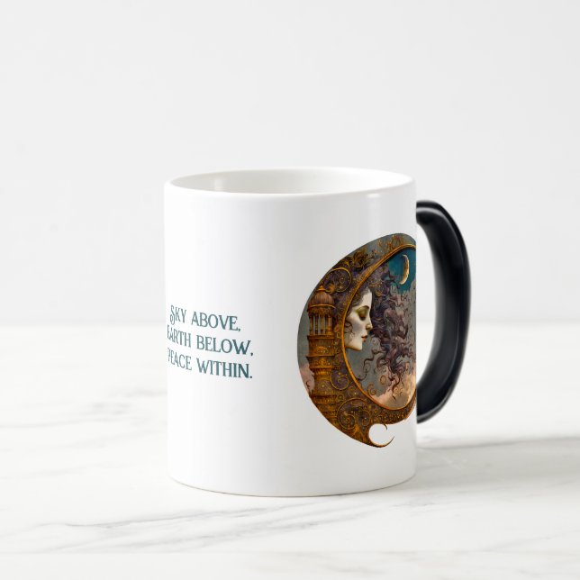 Caneca Mágica Crie sua própria moça vadia vadia da lua (Frente Esquerda)