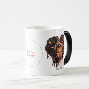 Caneca Mágica Crie Sua Própria Mulher Afro-Americana Virgem
