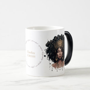 Caneca Mágica Crie Sua Própria Rainha Afro-Americana Virgem