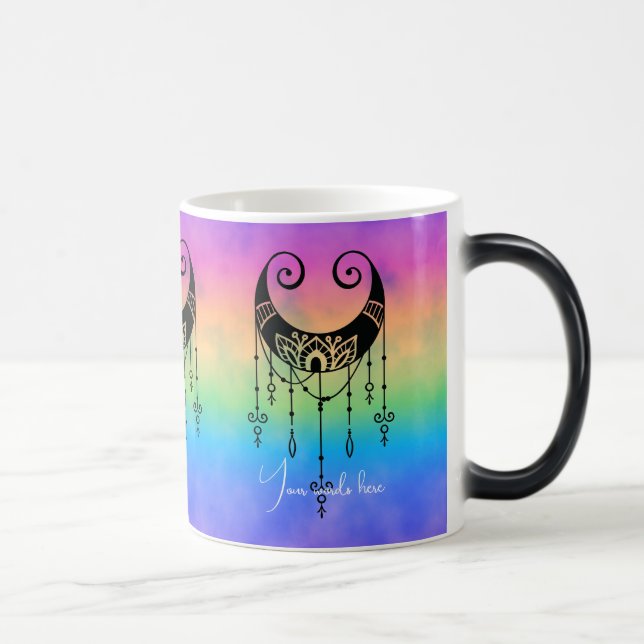 Caneca Mágica Crie sua própria silhueta mística de lua (Direita)