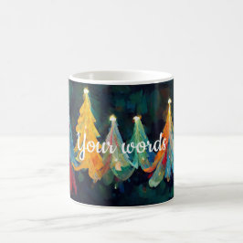 Caneca Mágica Crie Suas Árvores de Natal Coloridas