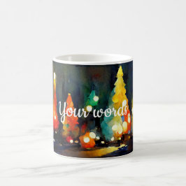 Caneca Mágica Crie Suas Árvores de Natal Coloridas