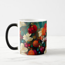 Caneca Mágica Crie suas próprias flores e berries de Natal