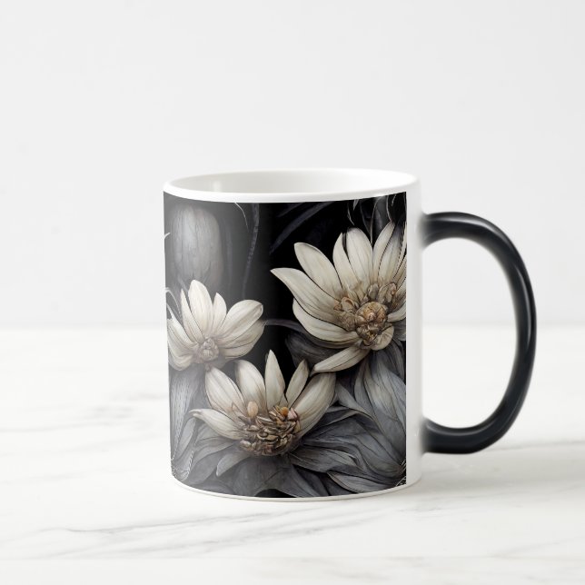 Caneca Mágica Crie suas próprias flores góticas de Ouro (Direita)