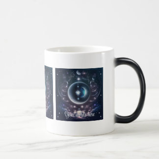 Caneca Mágica Crie suas próprias nuvens cor-de-rosa e lua pratea