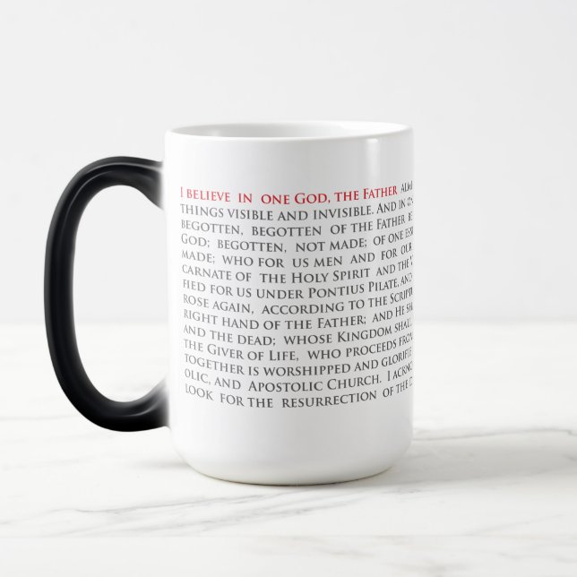 Caneca Mágica Cristão Ortodoxo Nicene Creed Morphing Mug 15oz. (Esquerda)