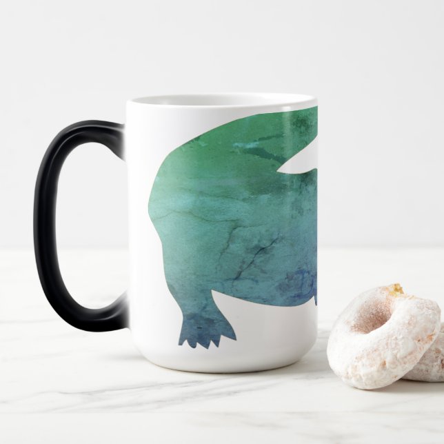 Caneca Mágica Crocodilo (Com Donut)