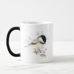 Caneca Mágica Crote Chickadee Watercolor