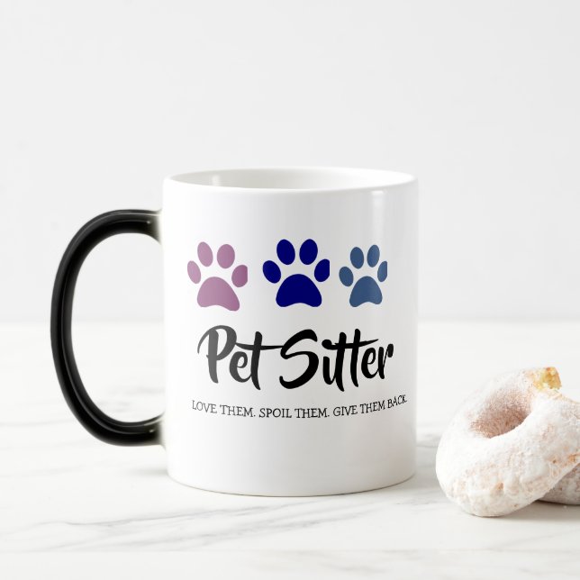 Caneca Mágica Cuidador de Animais de Estimação (Com Donut)
