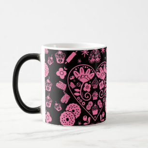 Caneca Mágica Cupcake Baking Folk Art