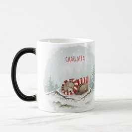Caneca Mágica Custom Winter Bear Mug – Sleeping Animal Design