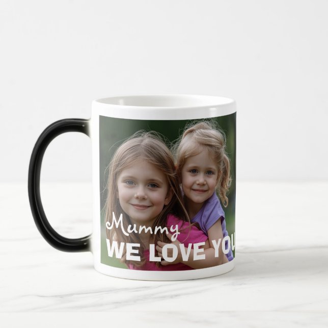 Caneca Mágica Customized with 2 and text (Esquerda)