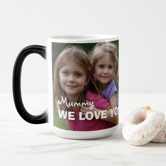 Caneca Mágica Customized with 2 and text (Com Donut)