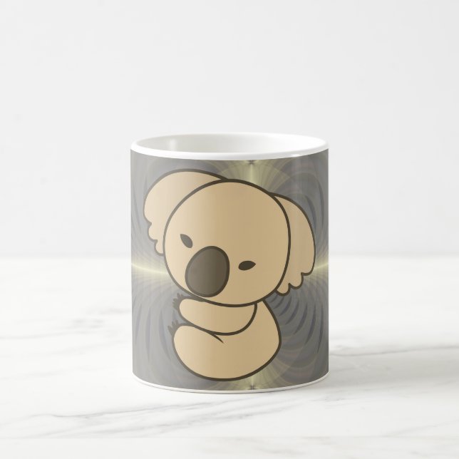 Caneca Mágica Cute Brown Koala Bear Baby (Centro)