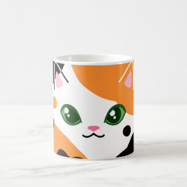 Caneca Mágica Cute Calico Cat Mug