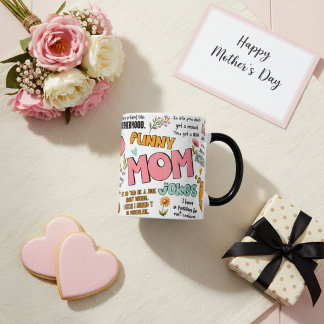 Caneca Mágica Cute Mother's day Funny Mom Typography Quotes 