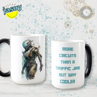 Caneca Mágica Cyberpunk Robot Mug