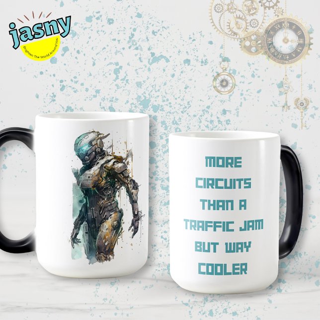 Caneca Mágica Cyberpunk Robot Mug (Criador carregado)