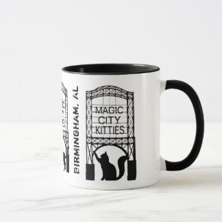 Caneca mágica da campainha dos gatinhos da cidade