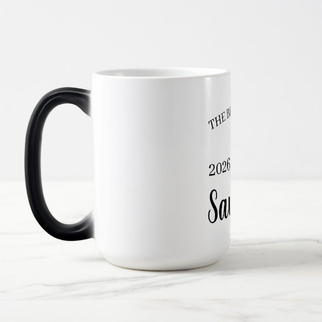 Caneca Mágica Dama de Honra, eu faço Equipe, Personalize  (Esquerda)