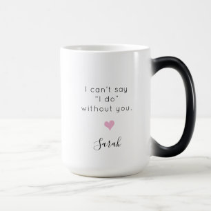Caneca Mágica Dama de honra personalizada 'Não posso dizer que f