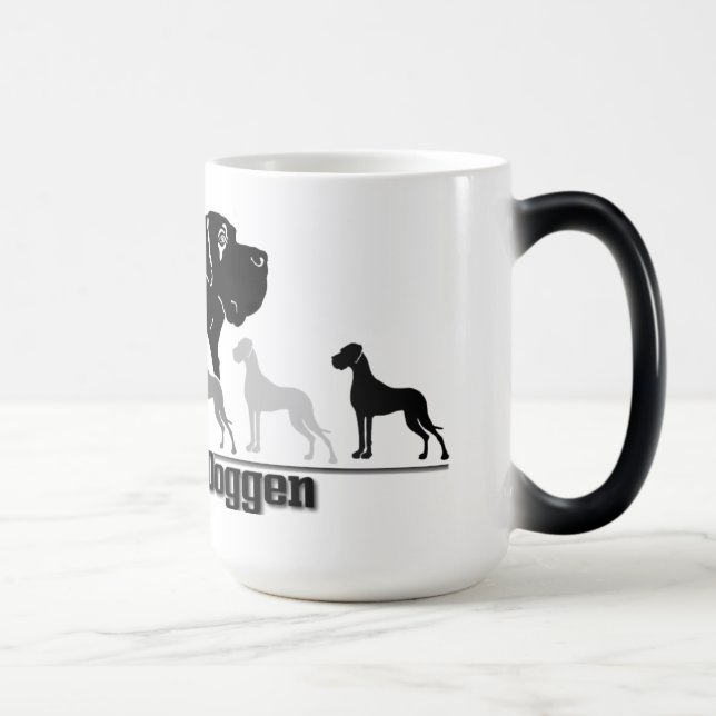 Caneca Mágica Dane Preto Branco (Direita)