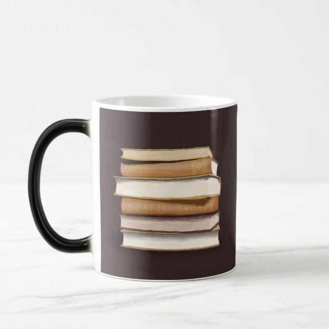 Caneca Mágica Dark Academia Antique Books (Esquerda)