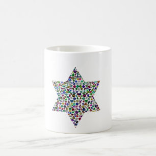 Caneca Mágica David Star fez com Gemstones em todas as cores