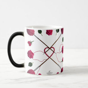 Caneca Mágica de Coração de Tricô Artesanato
