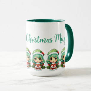 Caneca Mágica de Elf Xmas para Menina Personalizada