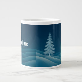 Caneca Mágica de inverno - Design de árvore de nev
