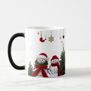 Caneca Mágica de Luxo Sr. & Sra. Boneco de Neve qu
