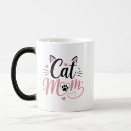 Caneca Mágica de Mudança de Cor de Mãe de Gato Fof