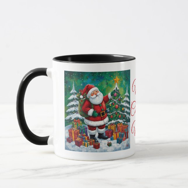 Caneca Mágica de Natal do Papai Noel (Esquerda)