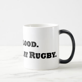 Caneca Mágica Dê o sangue. Jogue o rugby