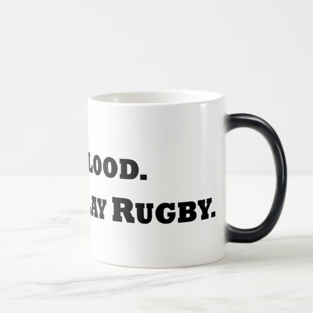 Caneca Mágica Dê o sangue. Jogue o rugby (Direita)