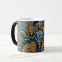 Caneca mágica de Zellige de Pavão Marroquino
