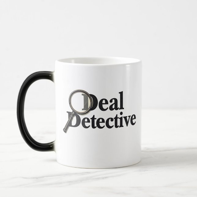 Caneca Mágica Deal Detective – Funny Bargain Hunter & Smart Shop (Esquerda)